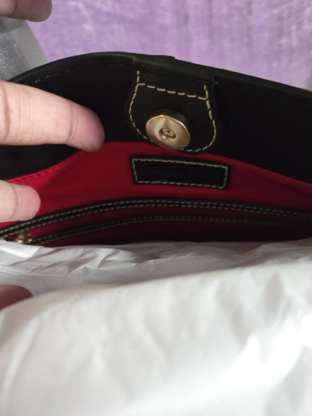 Dooney & Bourke Black Saffiano Leather Chelsea Tote